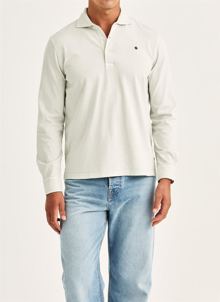 Harland LS Polo Shirt Off White