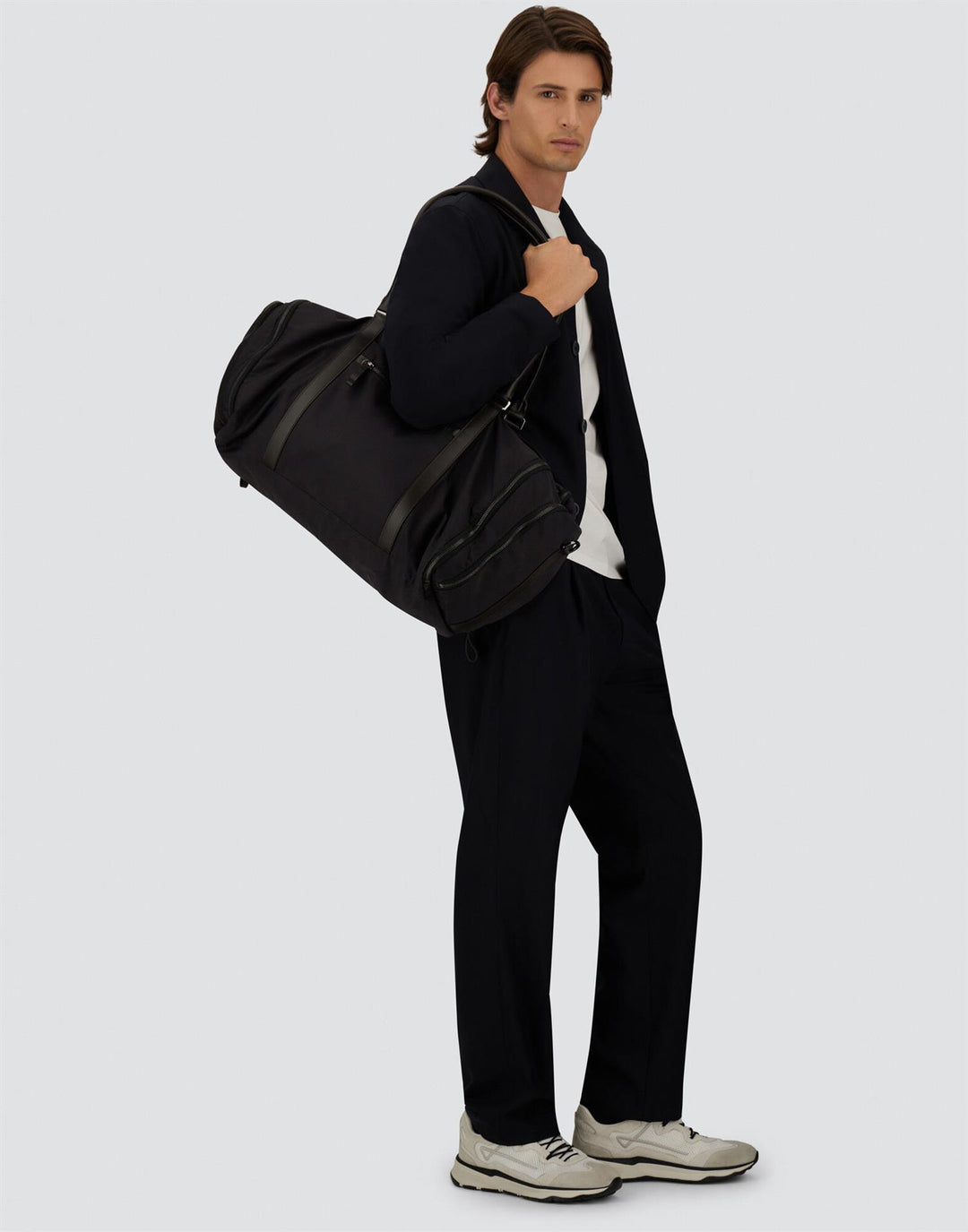 Light Stretch Wool Jacket Navy Blue