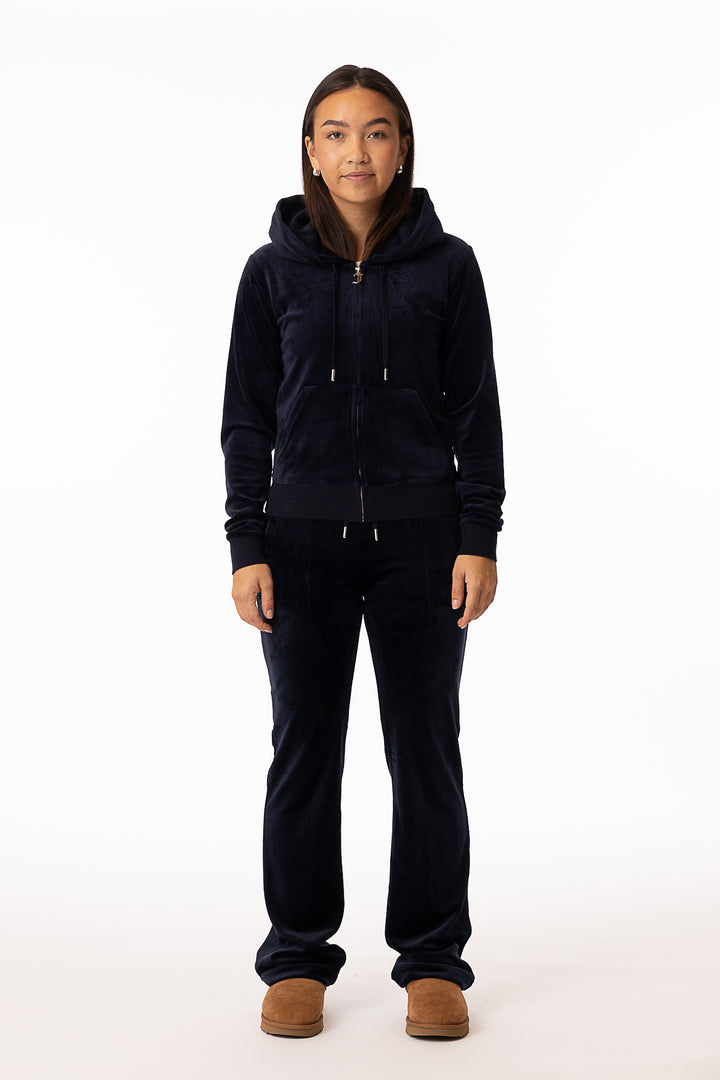 Del Ray Classic Velour Pant Pocket- Night Sky