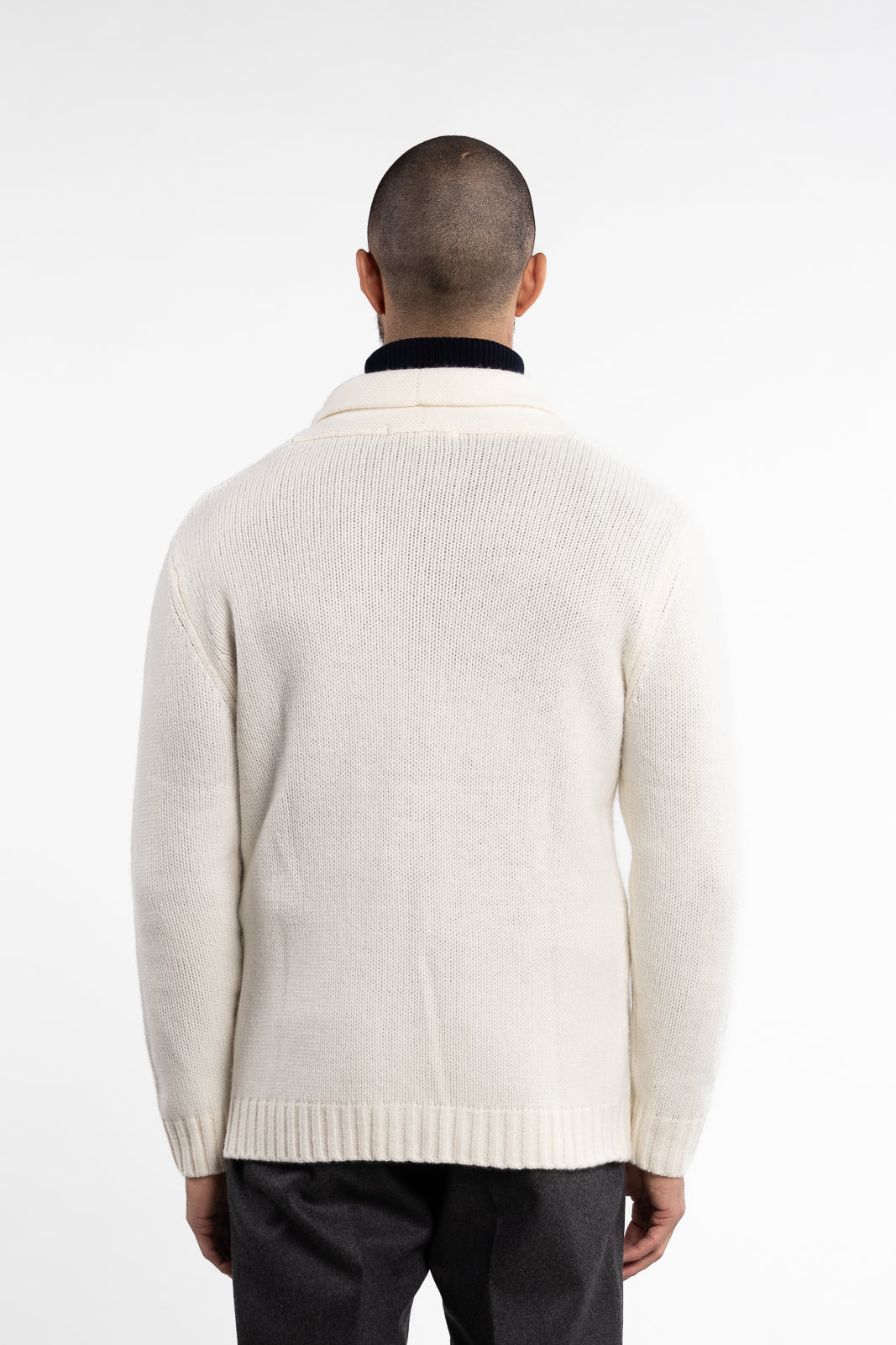 Nackington Shawl Cardigan Off-White