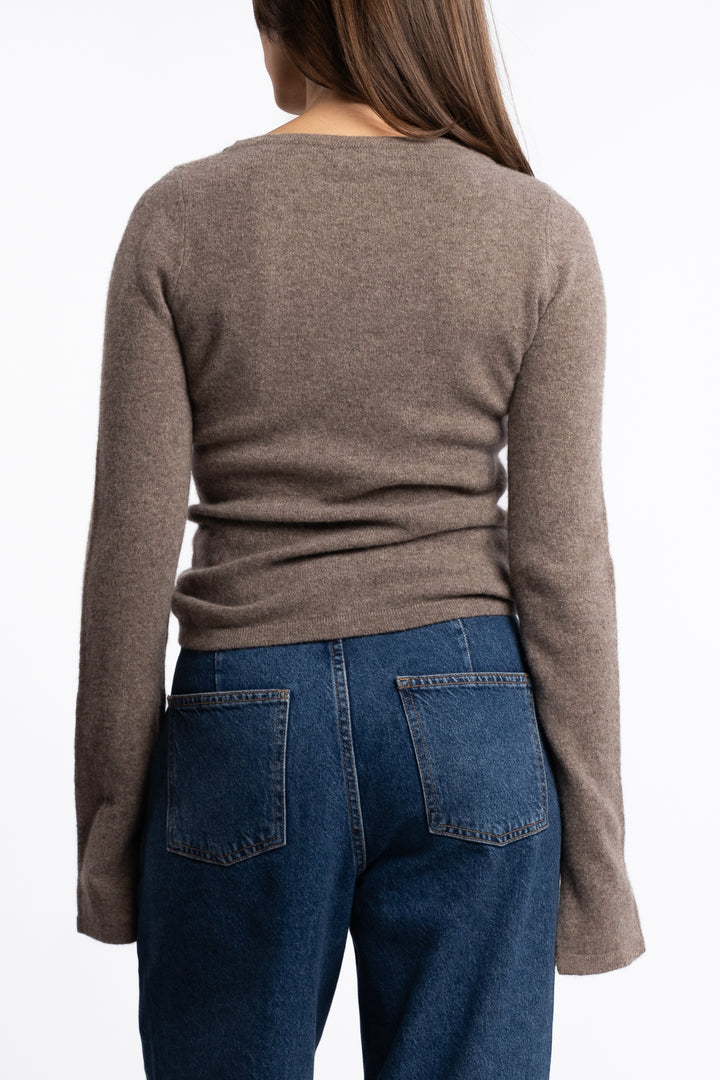 Joyce Knit - Dark Taupe Melange