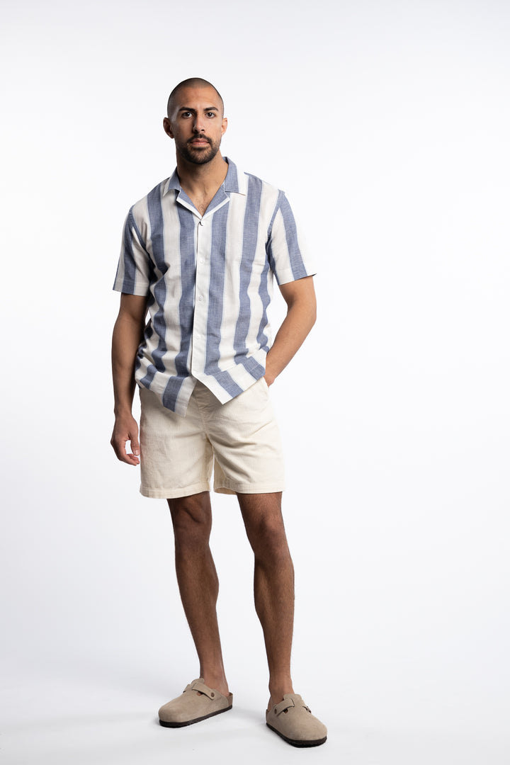 Corduroy Shorts Off White