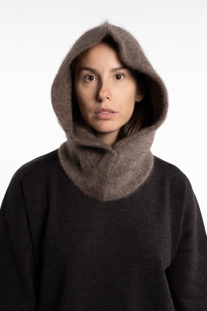 Kajsa Chunky Balaclava- Brown