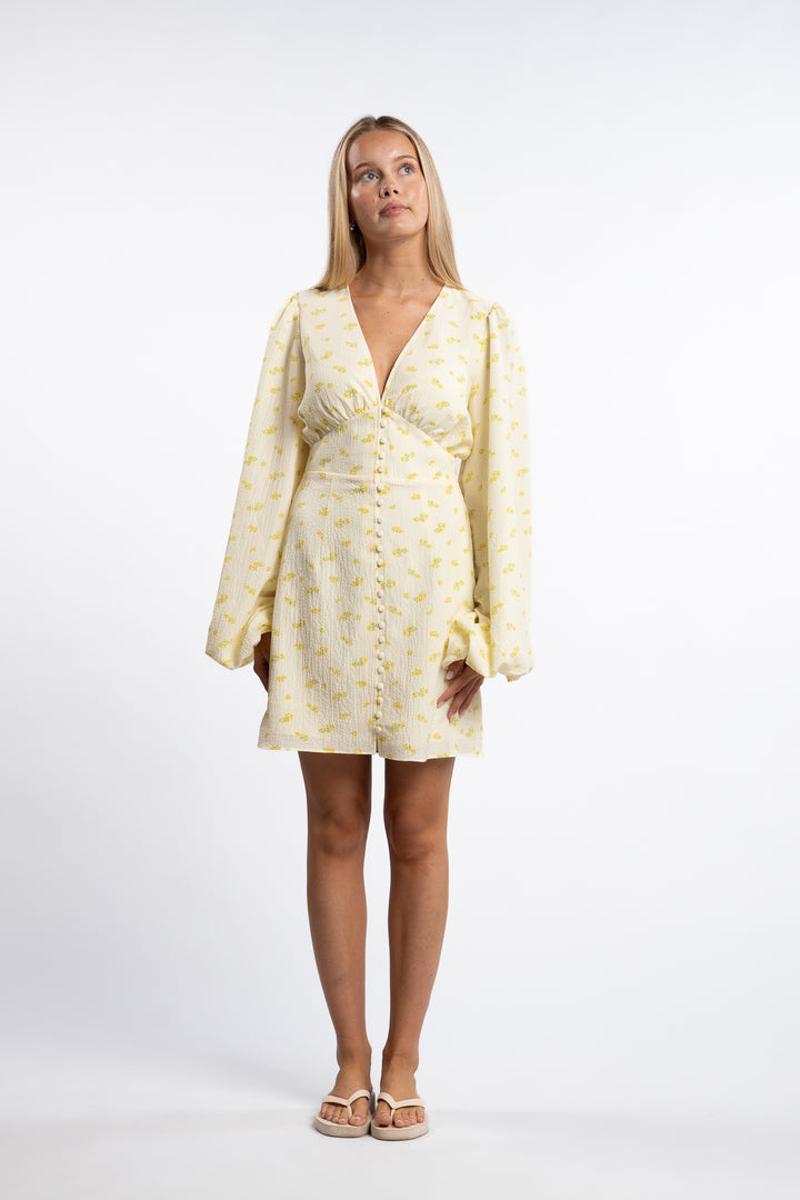 Florence dress- Pastel Yellow