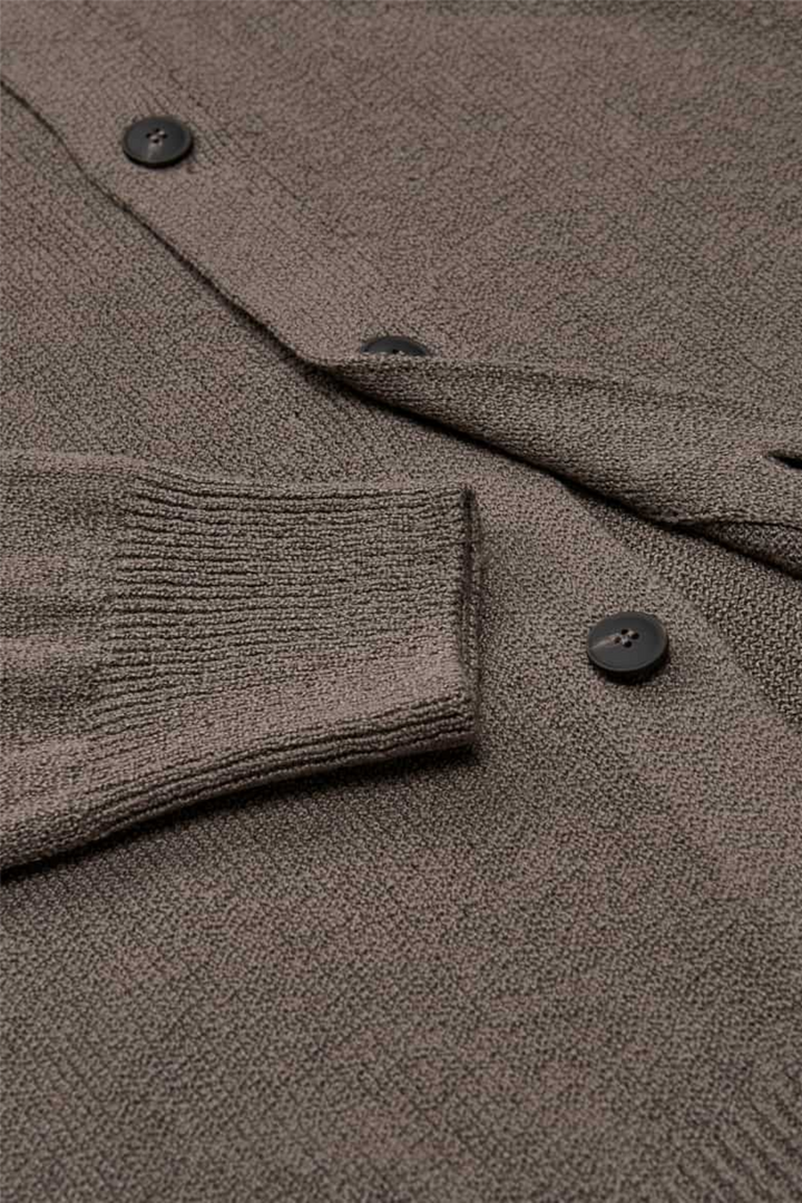 Cashmere/Cotton Cardigan Brown