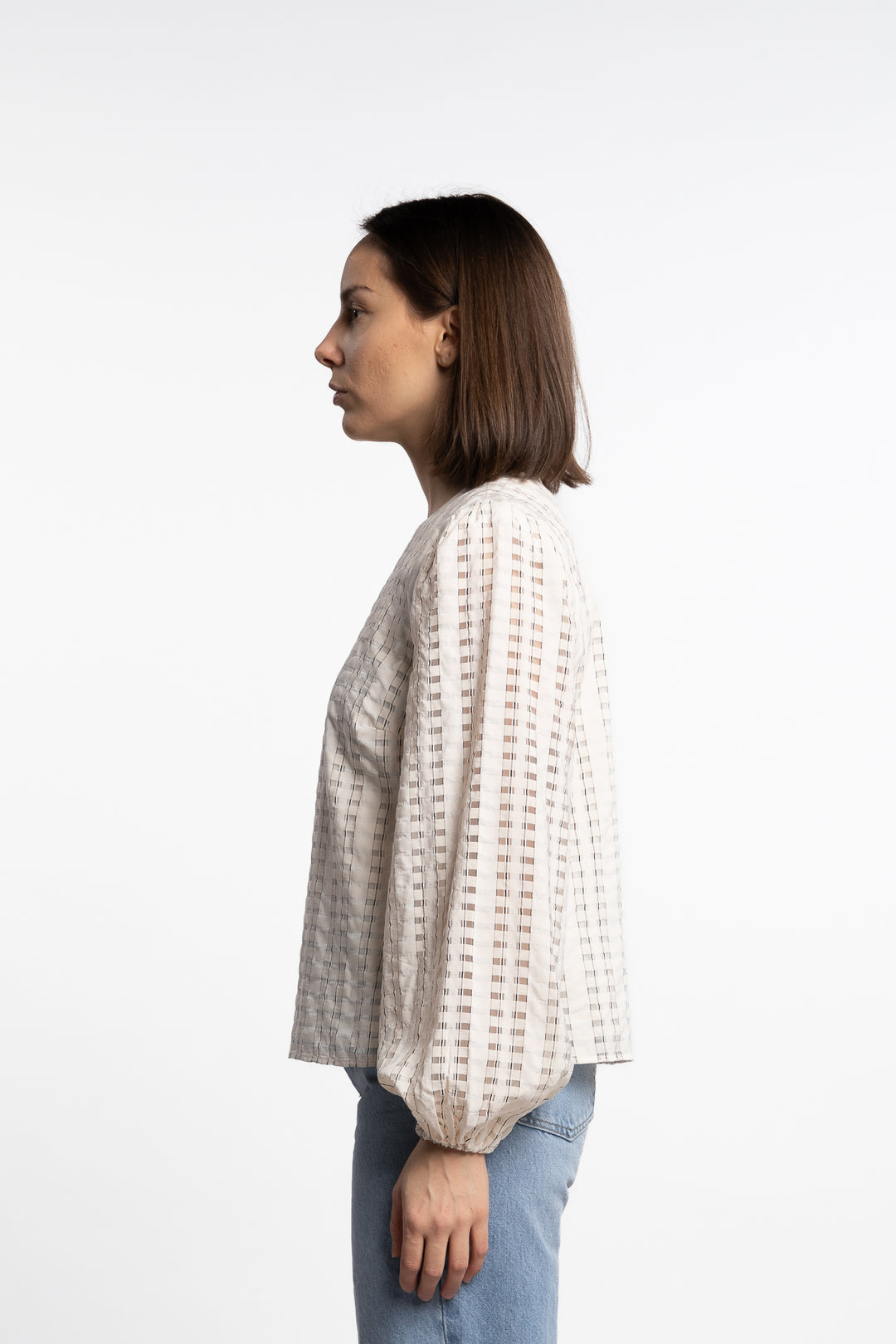 Rina Blouse- Cream Check