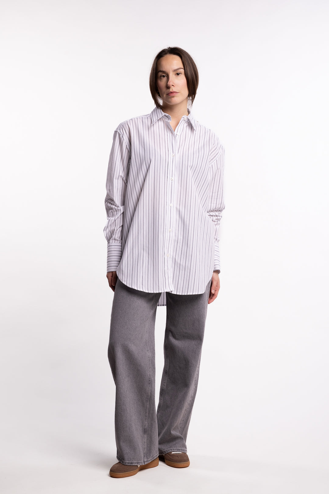 Salovas Shirt 13072 - White Stripe