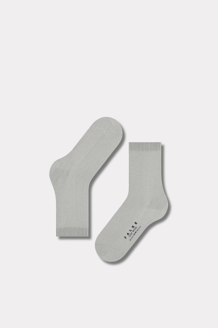 Cosy Wool Women Socks- Light Grey mel