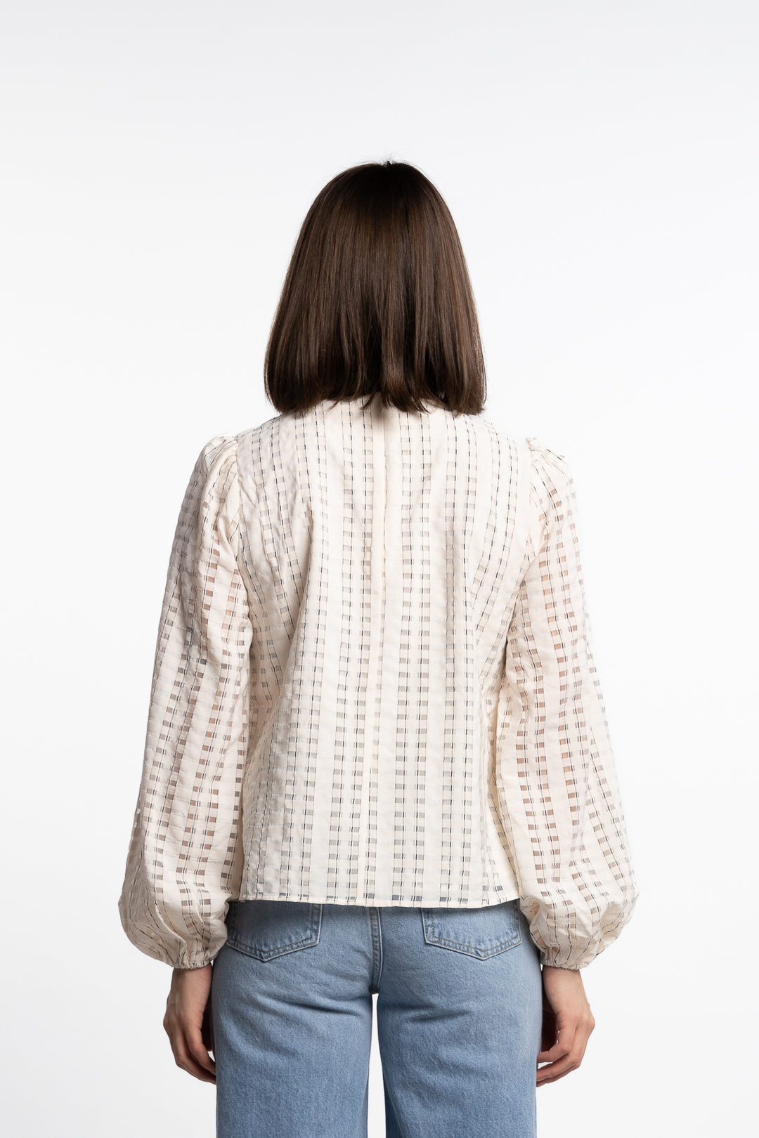 Rina Blouse- Cream Check