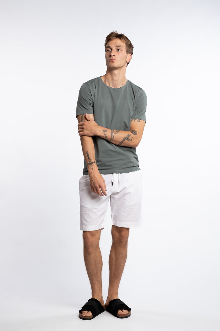Kyran Cotton Stretch Slim Fit T-Shirt Balsam Green