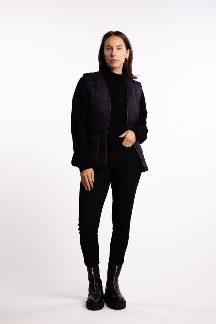 Betty Fleece Vest- Navy