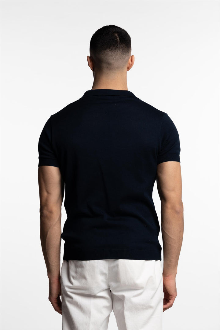 Cotton Polo T-Shirt Navy