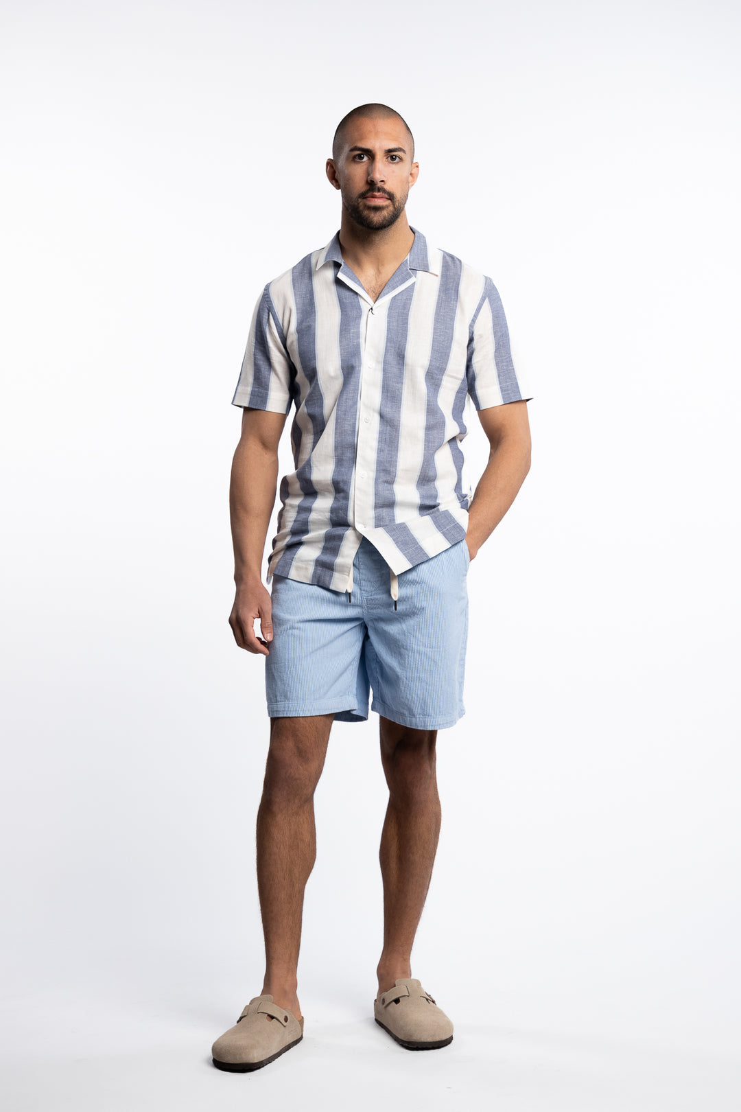 Corduroy Shorts Bright Blue