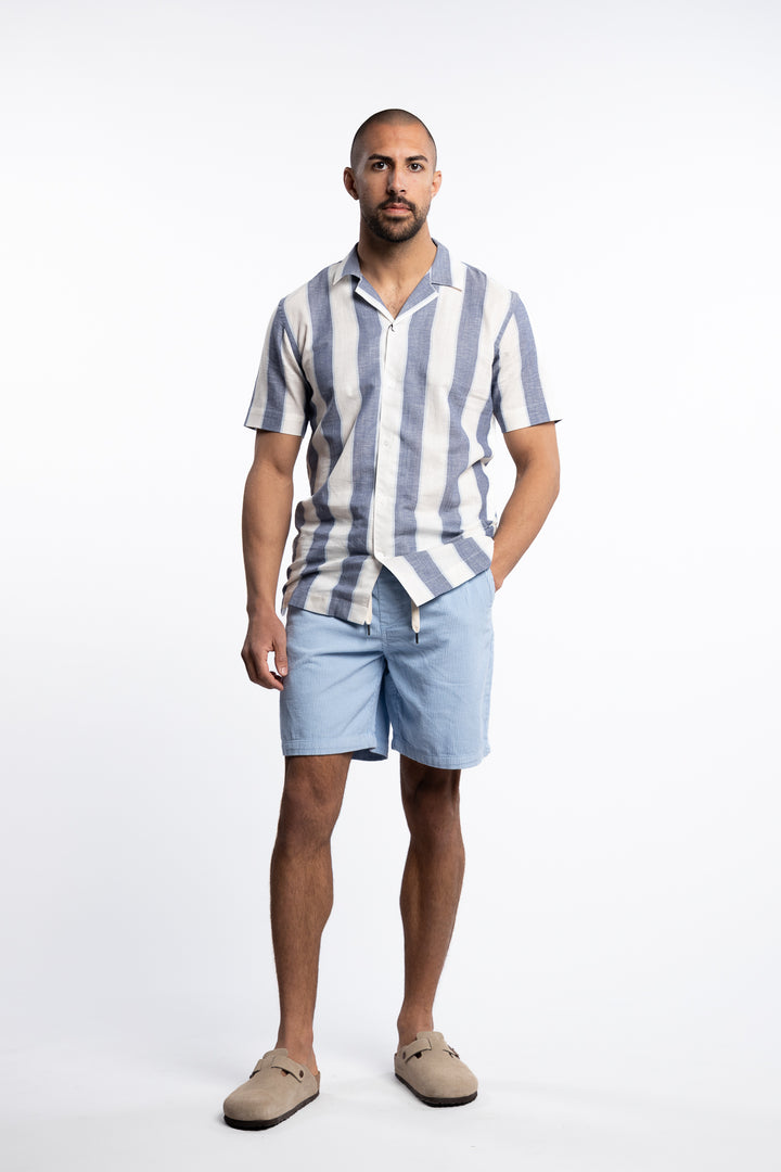 Corduroy Shorts Bright Blue