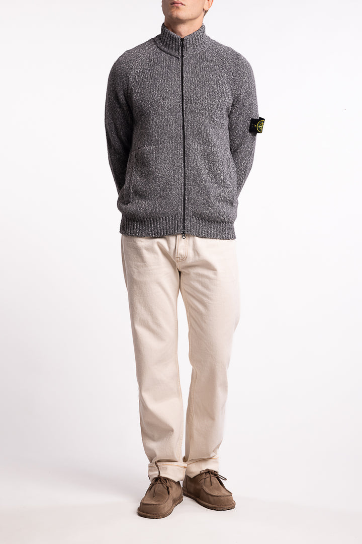 5100051 Fancy Yarn Mouliné Wool Cement Melange