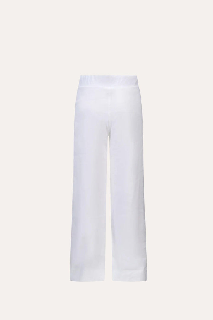 Molly Strecth Linen Pants White