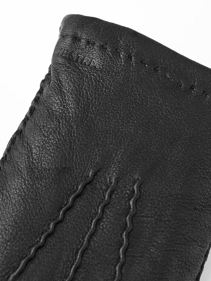 Matthew Deerskin Gloves Natural Black