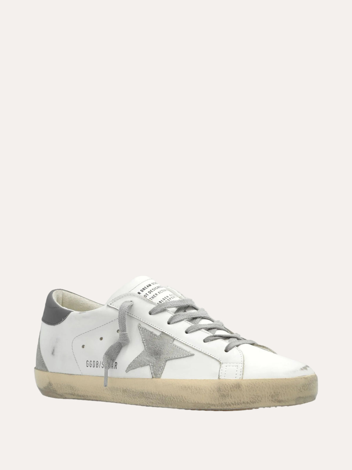 Super Star Leather Upper and Heel Suede star and Spur White/Ice/Dark Grey – forfra