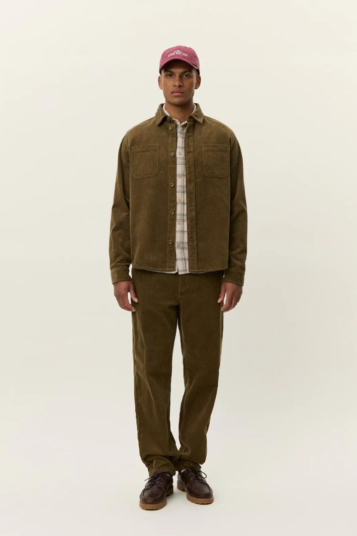 Kody Corduroy Overshirt Military Olive