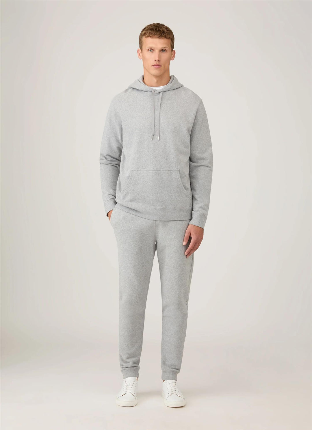 Loopback Hoodie Grey Melange