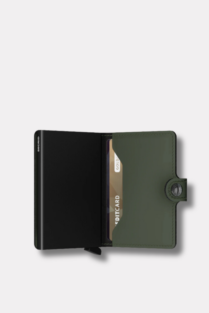 Miniwallet Matte Green - Black