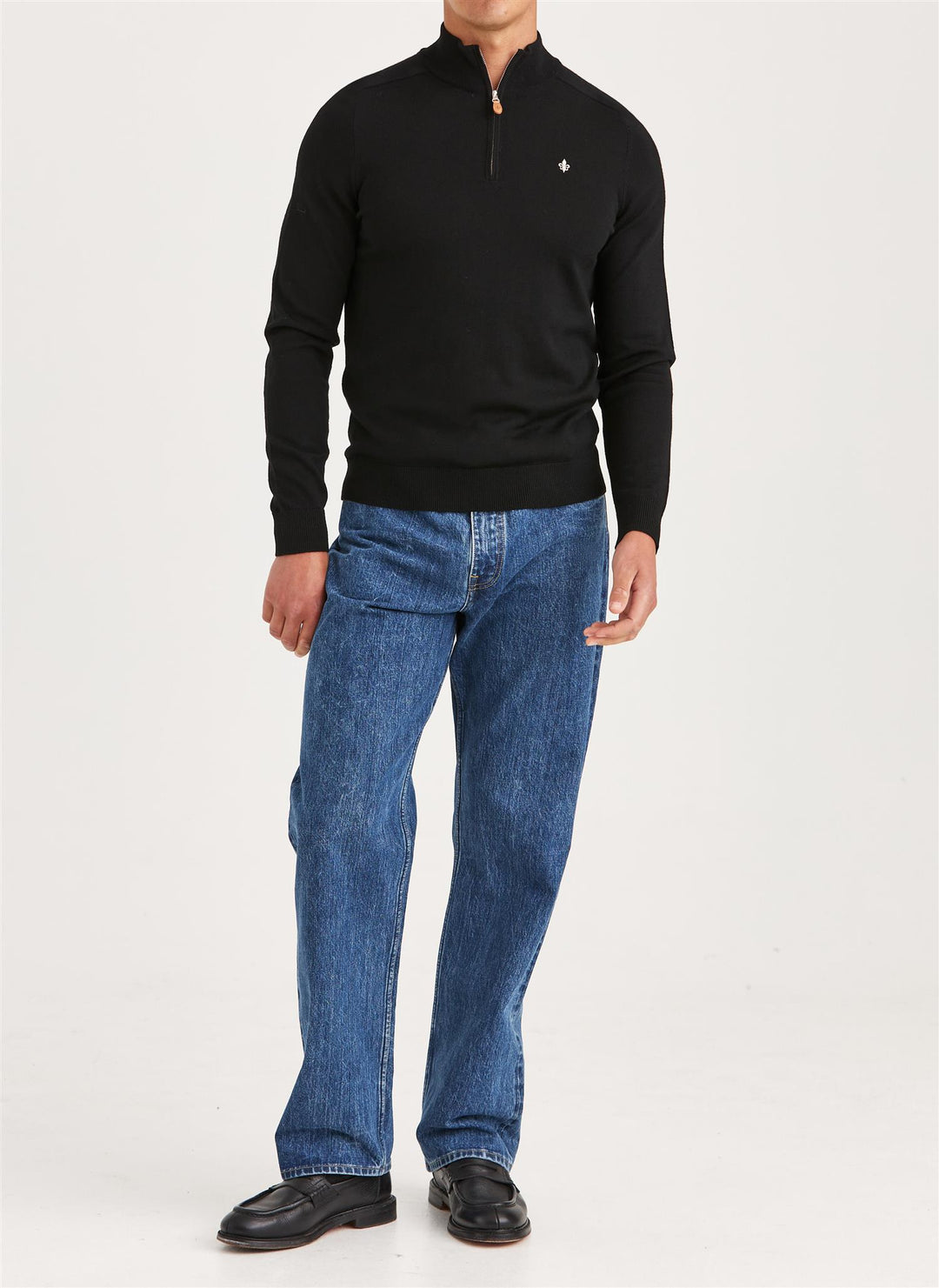 Merino John Zip Black