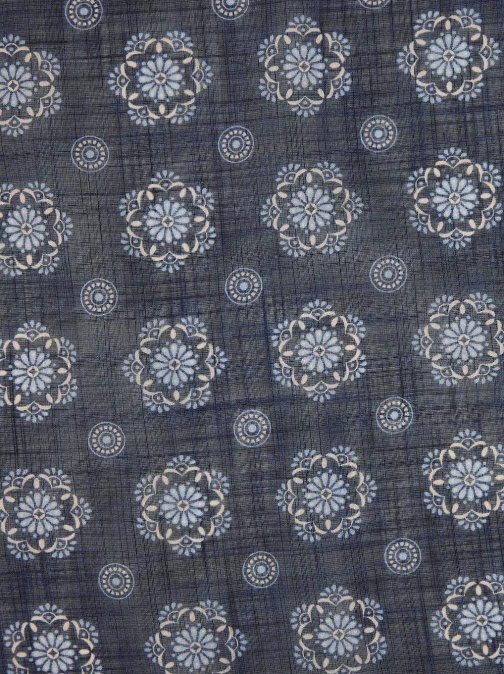 Bandana Cotton Navy Pattern