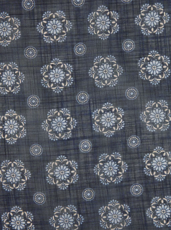 Bandana Cotton Navy Pattern