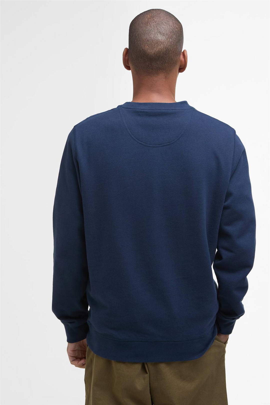 Pique Applique Crew Sweatshirt Navy