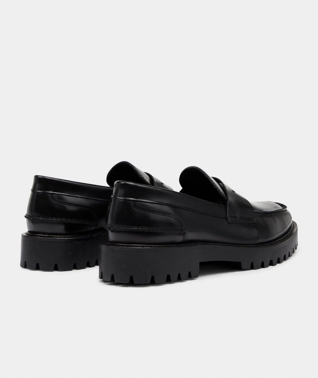 Aaron Penny Loafer Black Polido