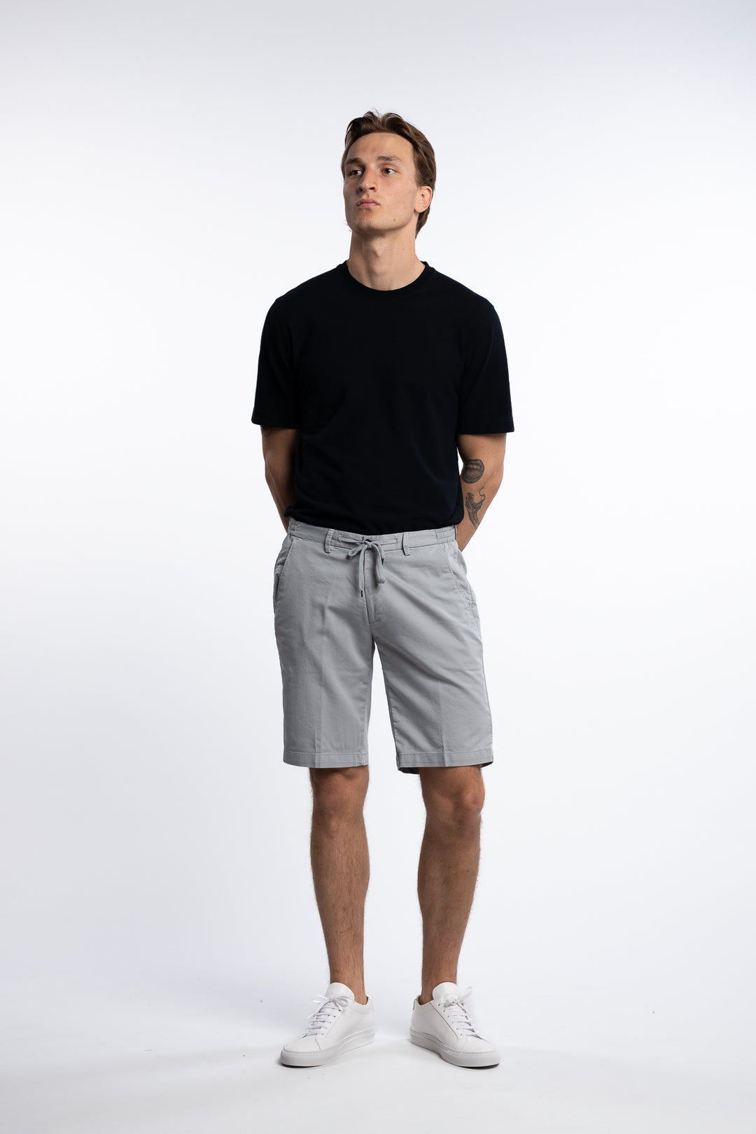 Cotton/Elastan Shorts Light Grey