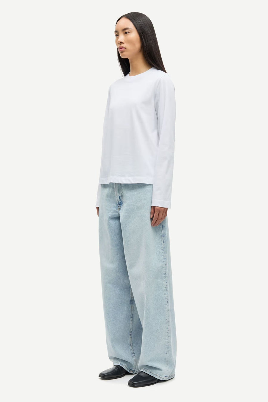 Sacamino ls t-shirt - White