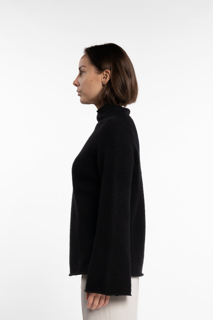 Wool Yak Sweater- Black