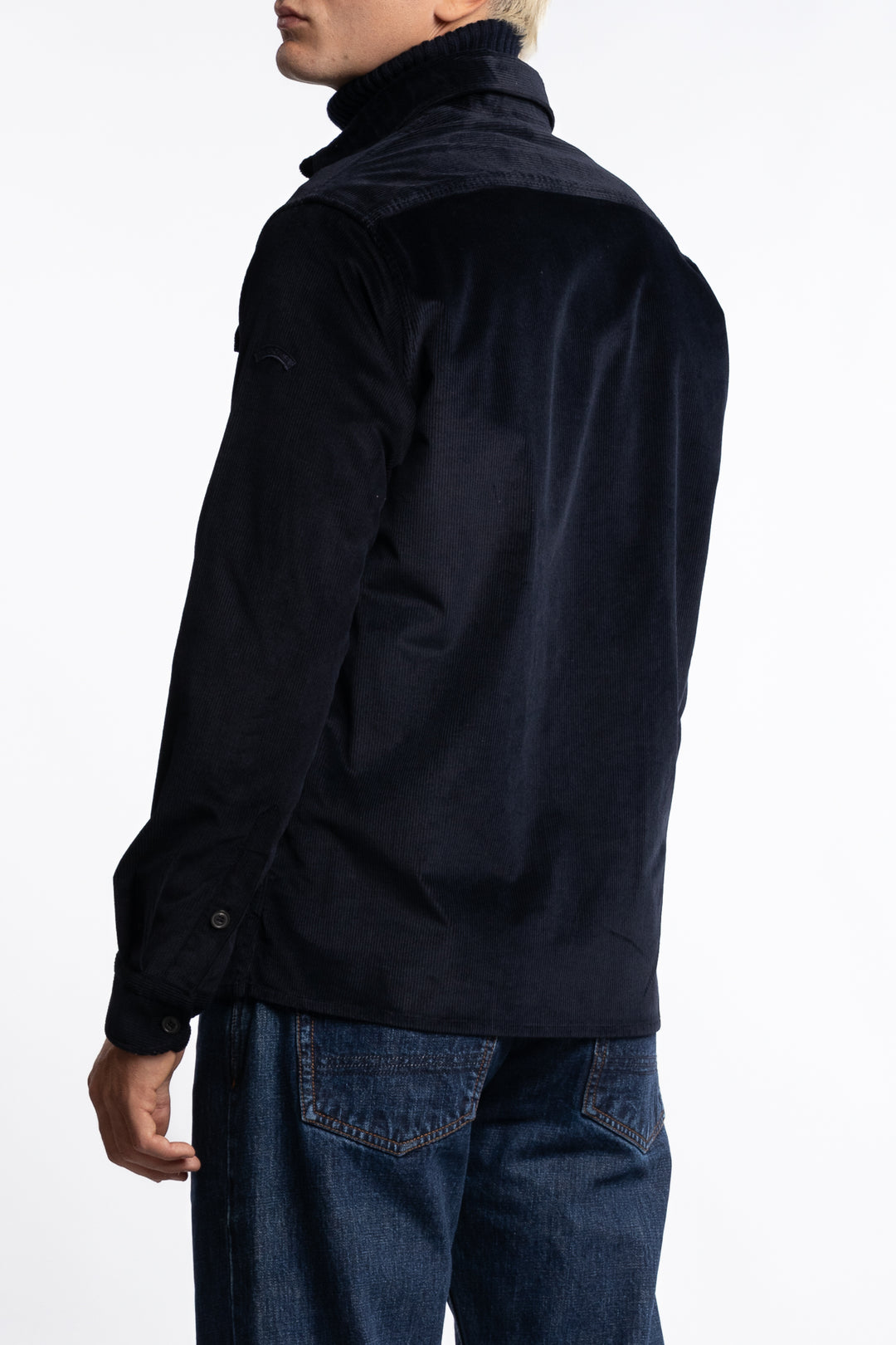 Velvet Overshirt Navy