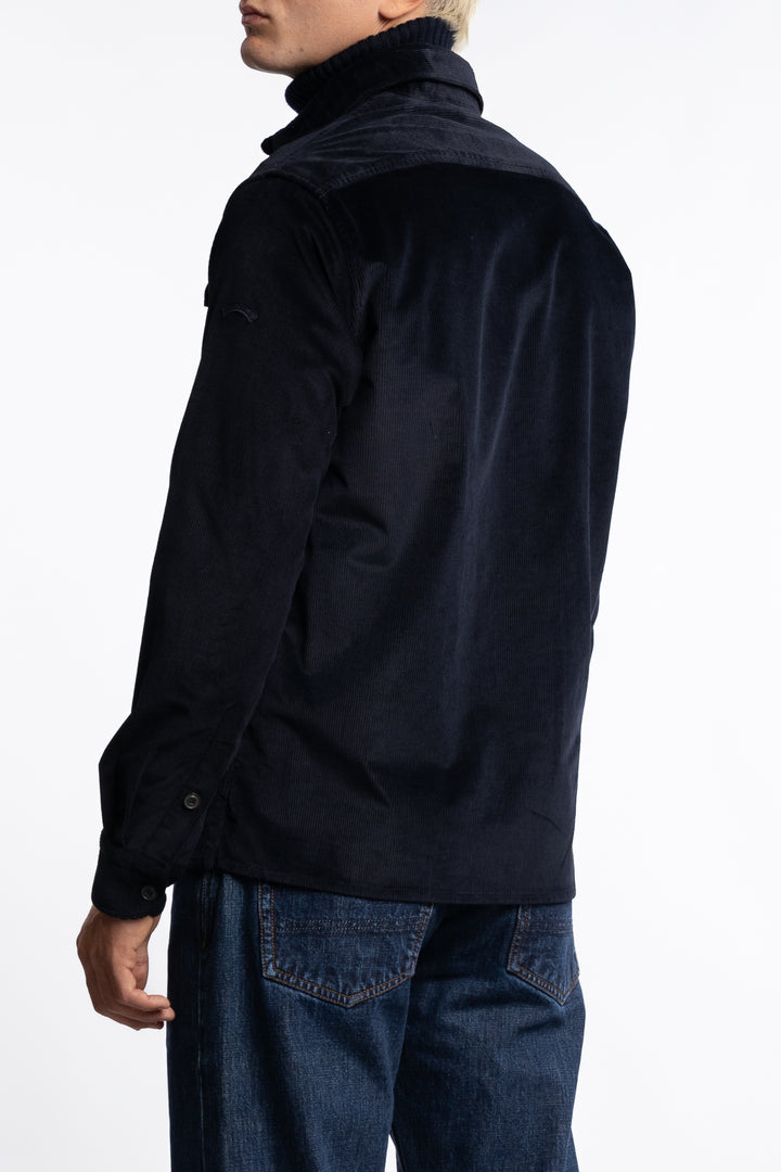 Velvet Overshirt Navy