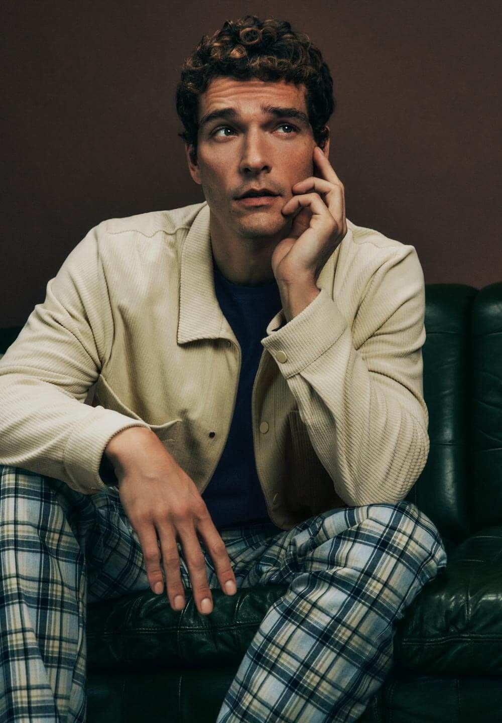 Long Pants Cardamom Check