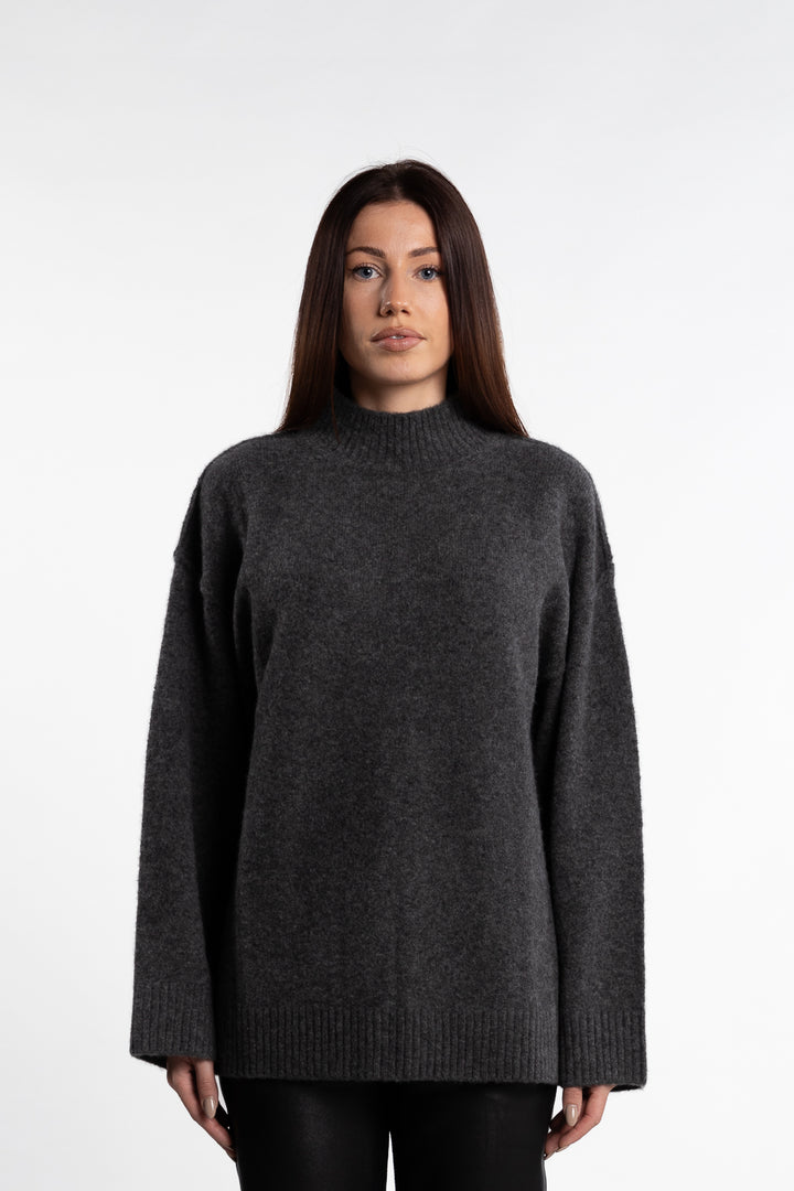 Saceleste Sweater 14939- Black Oyster