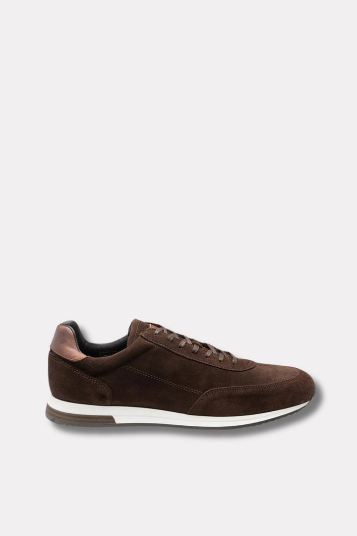 Bannister Sneaker Chocolate Brown Suede