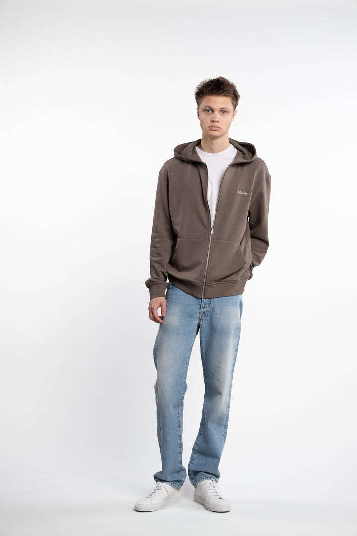 M Regular Light Zip Hoodie Taupe