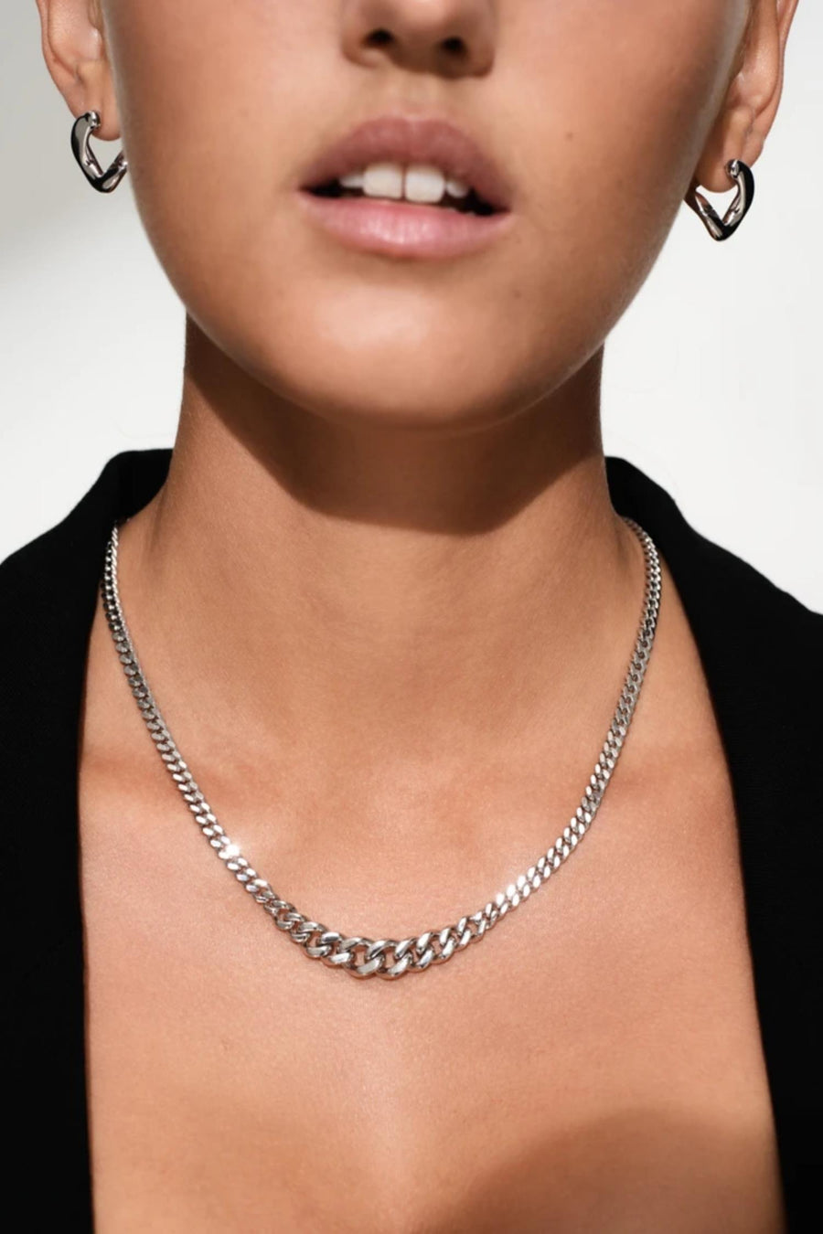 Women's Dean Hoop- Silver