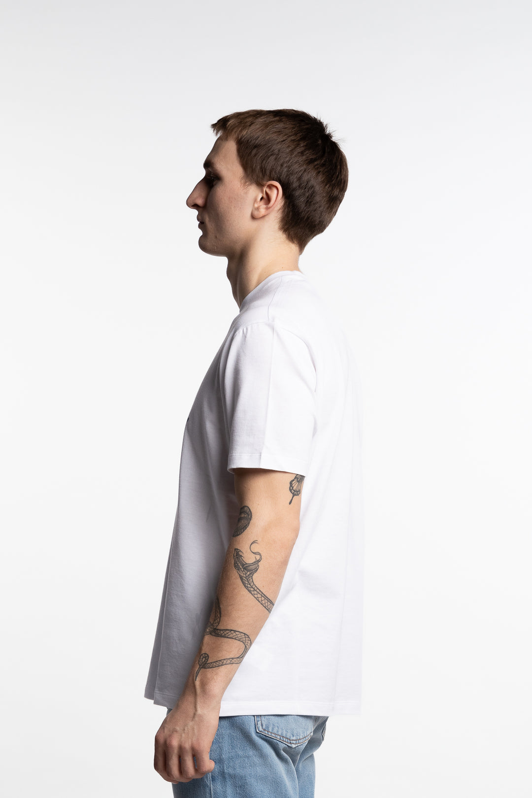 Printed Logo Cotton Jersey T-Shirt White