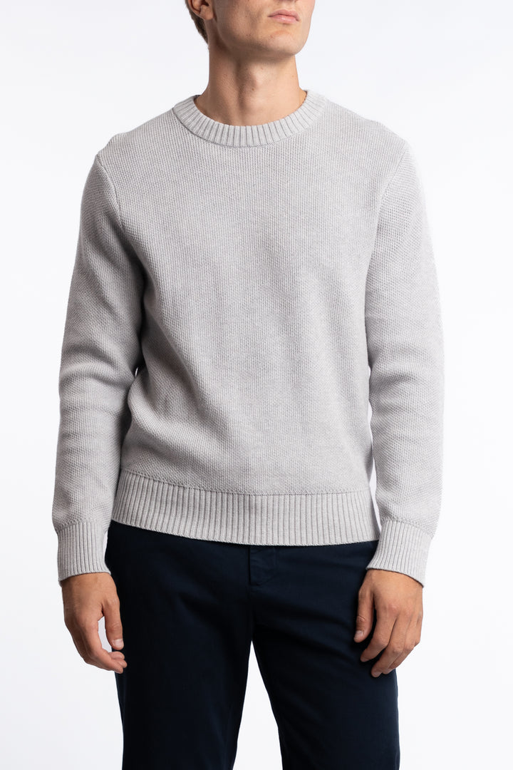 Oliver Structure Sweater Light Grey Melange