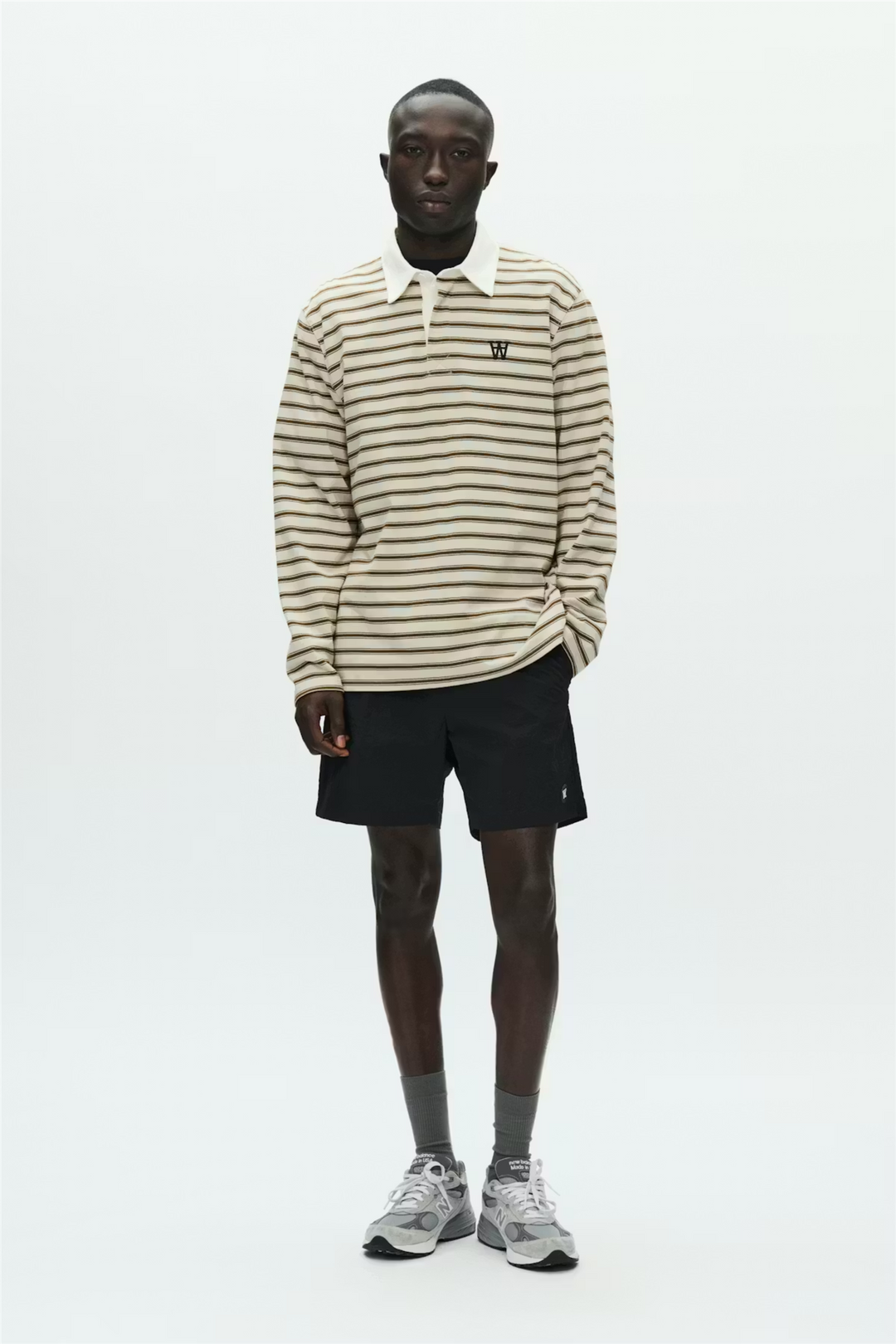 Landon Polo Desert Palm Stripe