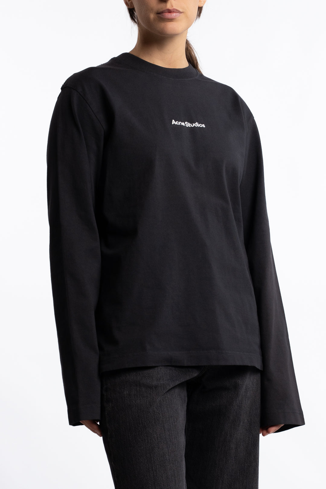 Logo Long Sleeve T-shirt- Black