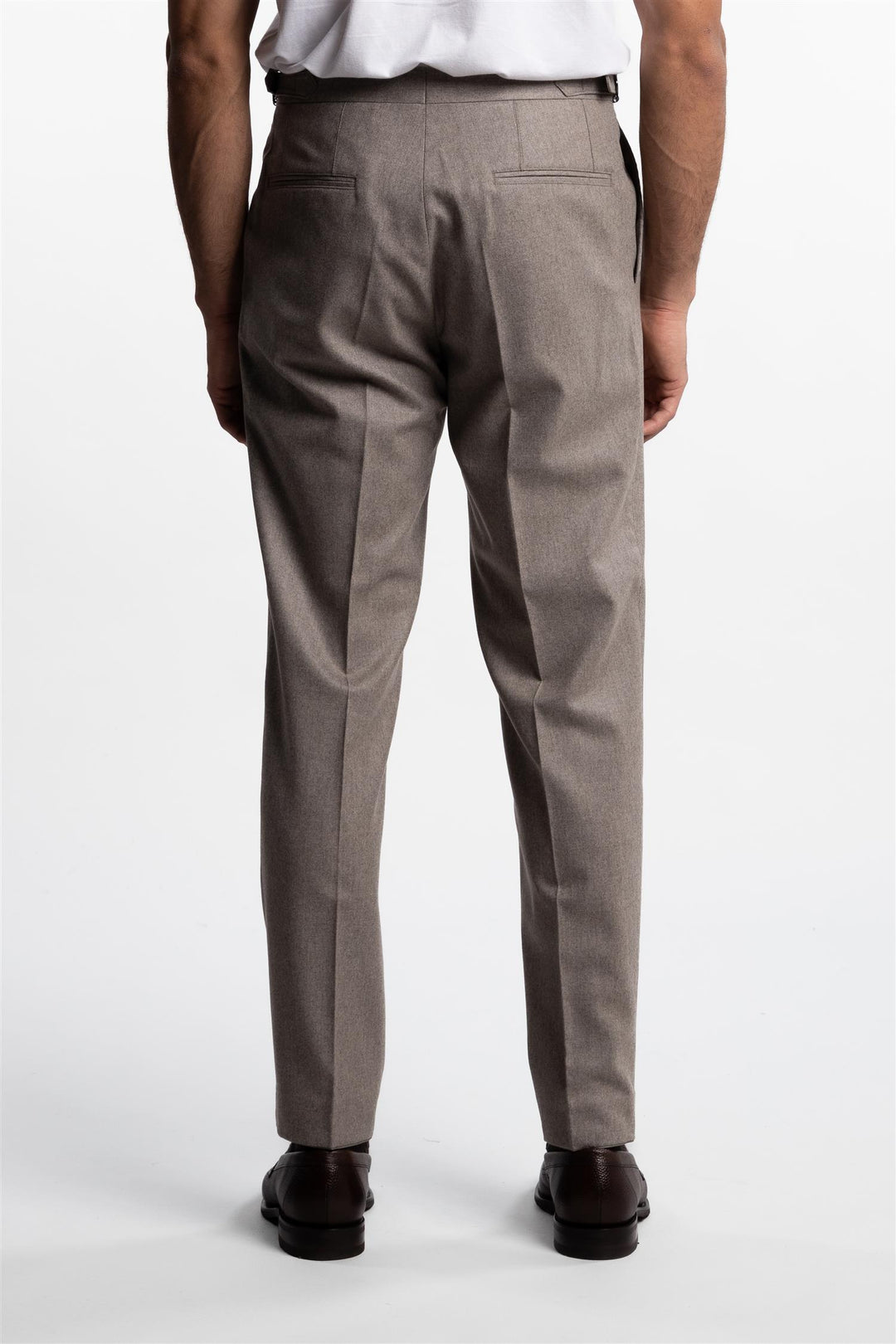 Prato Flannel Trousers Beige Scout