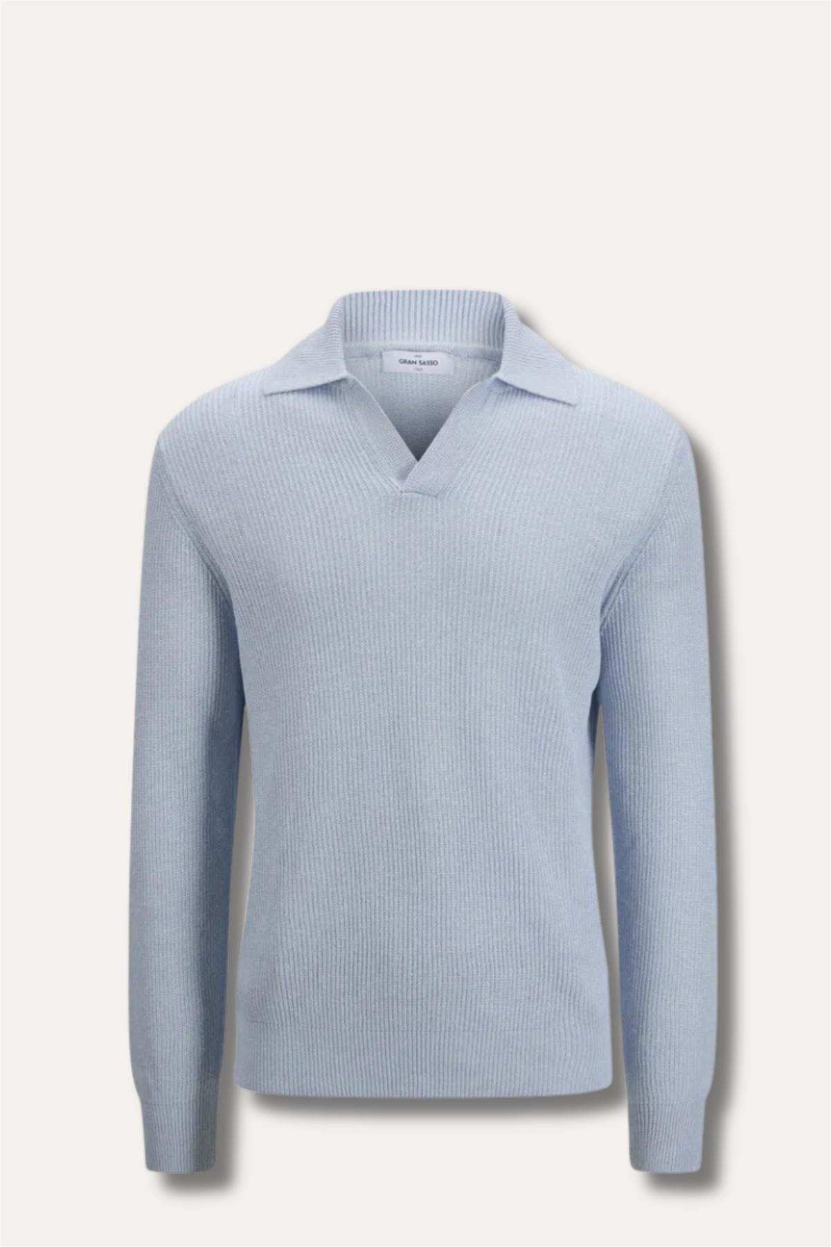Fisherman´s Rib Knit Skipper Light Blue