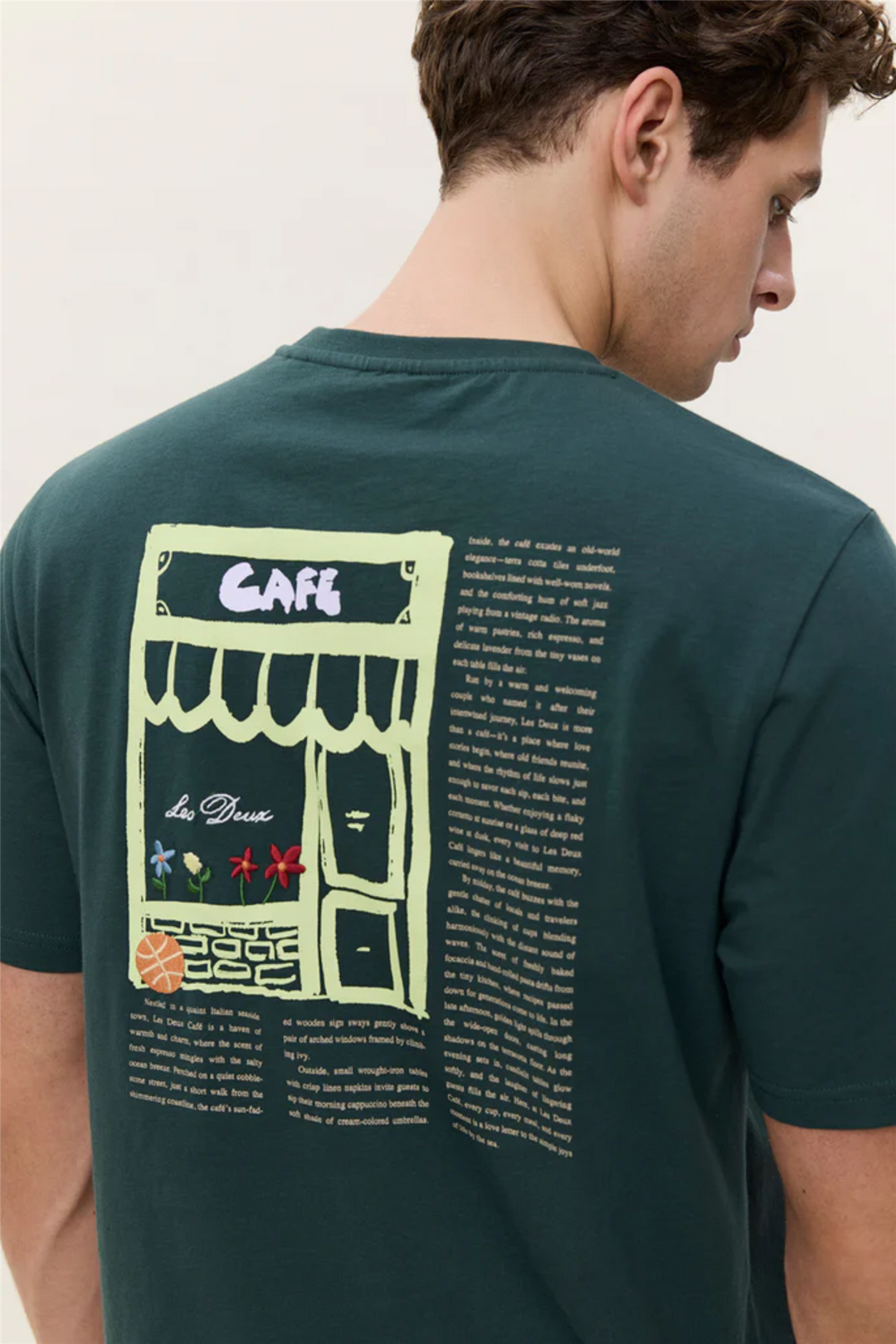 Café T-Shirt Pine Green