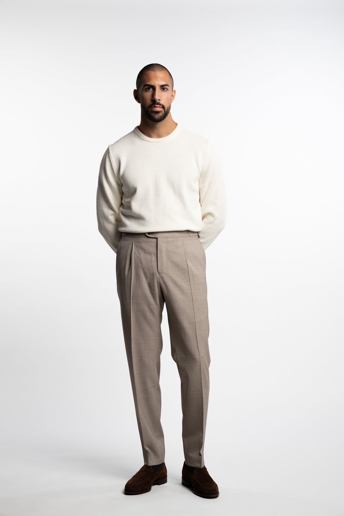 Prato Regular Fit Trousers Brown Desert