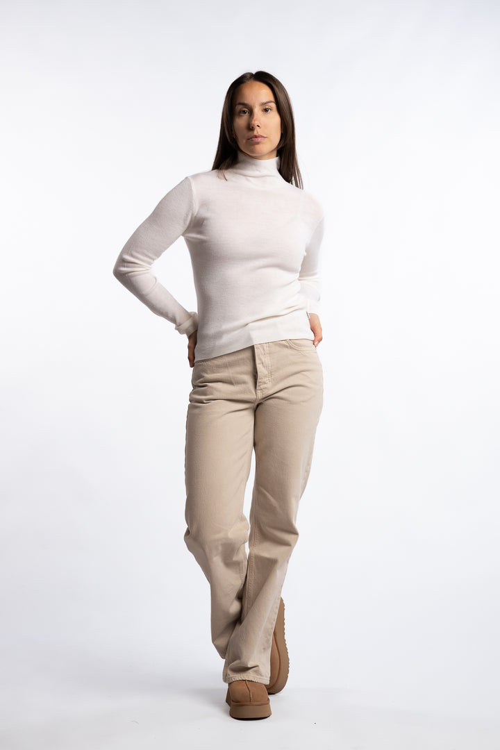 Cora Merino Sweater- White