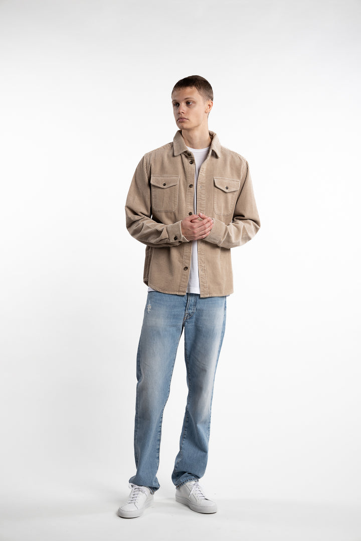 Kody Heavy Corduroy Overshirt Light Desert Sand